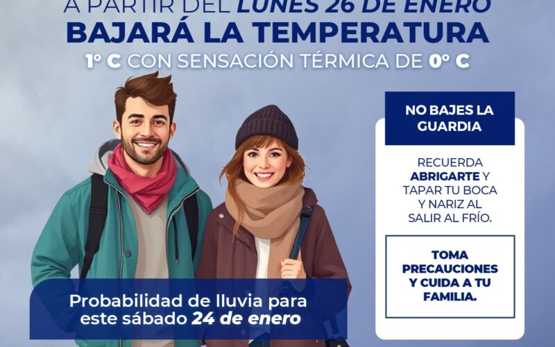 Cuidado con el frío, mínimas de hasta 1°C la siguiente semana: Protección Civil Municipal  – Los refugios temporales continúan habilitados en su horario regular