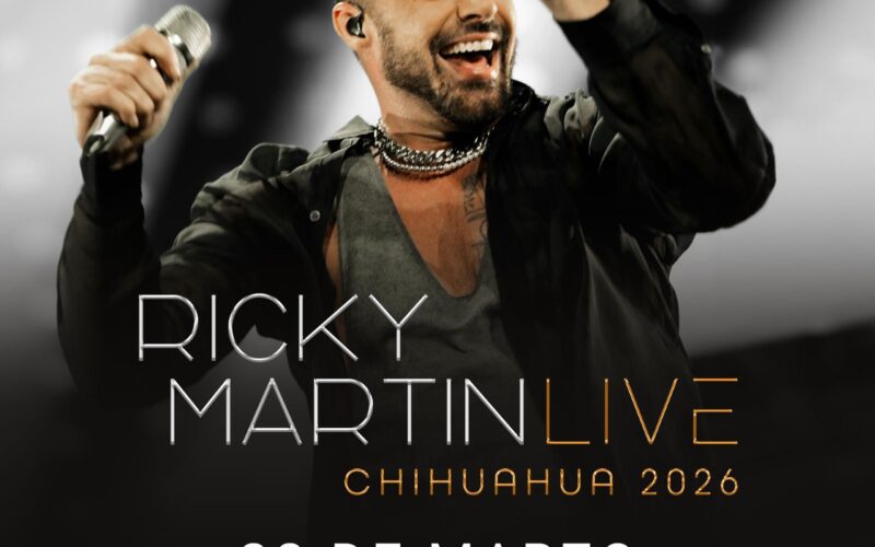 Ricky Martin regresa a Chihuahua!   Este 22 de Marzo en el estadio Monumental.