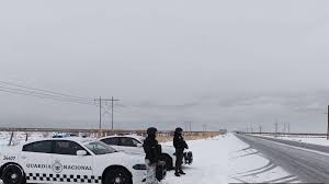 Cierran carretera Parral- Guadalupe y Calvo por acumulación de nieve