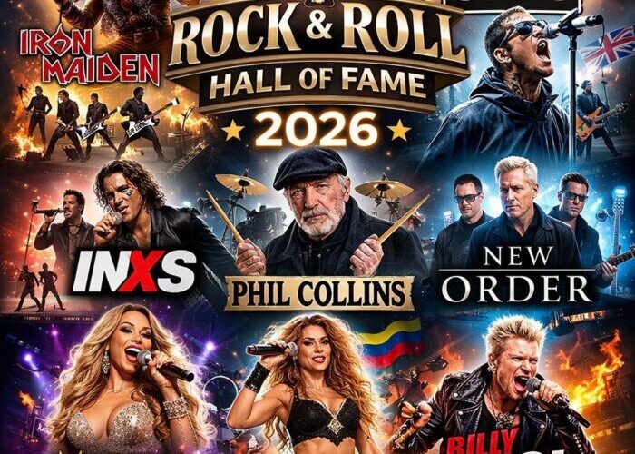 El Rock & Roll Hall of Fame publica su lista de nominados 2026: Iron Maiden, Oasis, Phil Collins, Jeff Buckley… ¿y Shakira?