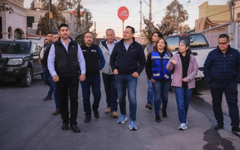 Entrega Marco Bonilla rehabilitación de calles en Paseos de Chihuahua  – Obras resultado del Presupuesto Participativo