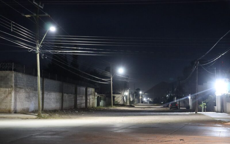 Beneficia Municipio a más de 5 mil habitantes con la llegada de Alumbrado LED a la colonia Aeropuerto