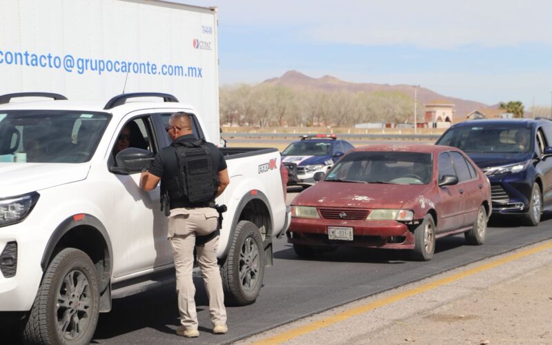 Filtros de revisión por la DSPM en carretera Chihuahua-Aldama para garantizar seguridad de la capital