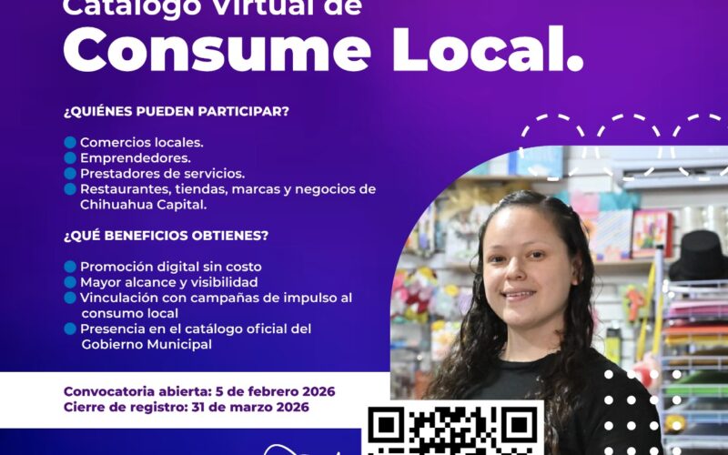 Gobierno Municipal invita a negocios locales a integrarse al Catálogo Virtual “Consume Local”