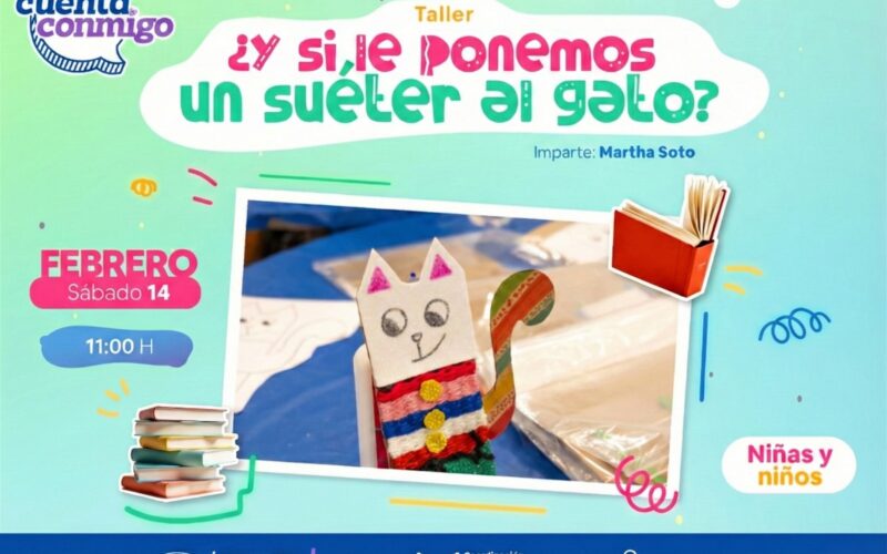 Promueve Secretaría de Cultura taller para el desarrollo sensorial de niñas y niños en la Biblioteca Infantil