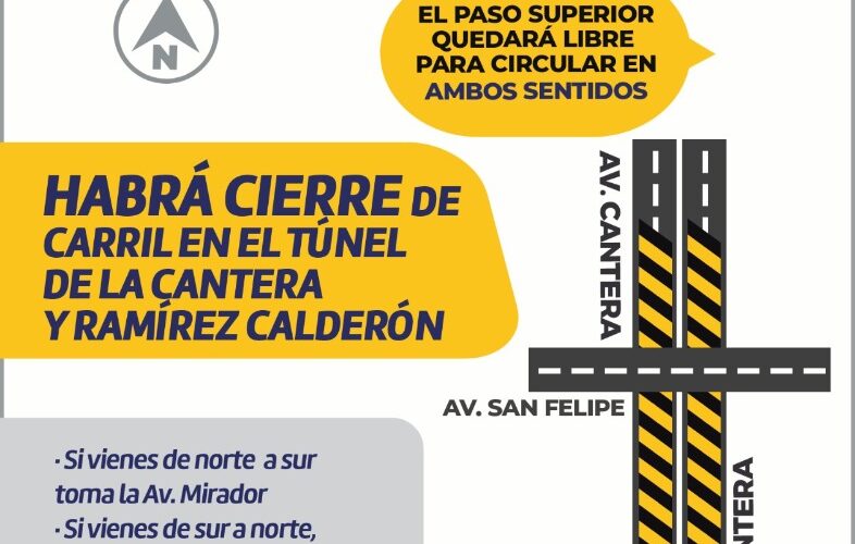 Alerta vial: tome precauciones por trabajos de limpieza en el túnel de la avenida La Cantera