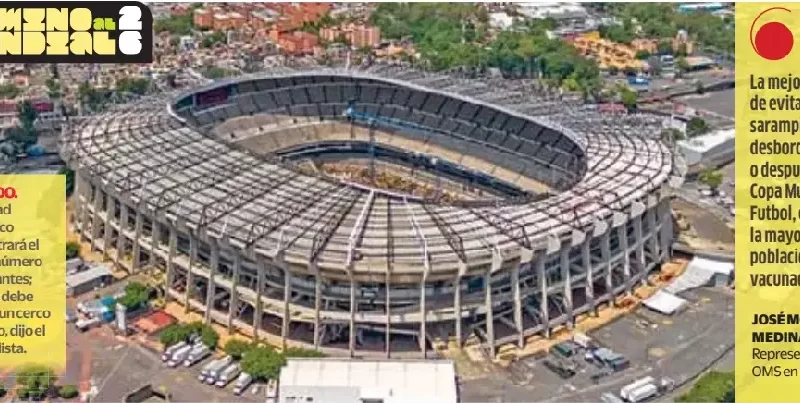 ‘SARAMPIÓN, OTRO PROBLEMA PARA LA COPA MUNDIAL 2026’ José Moya Medina, repre­sen­tante de la OMS en México, dijo que la cam­paña de vacu­na­ción imple­men­tada en la capi­tal fue acer­tada
