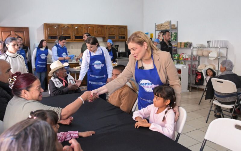 Maru Campos inaugura primer Comedor Comunitario en Meoqui; brindará más de 20 mil raciones de alimento al año