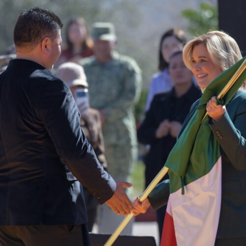 Maru Campos exhorta a estudiantes a creer en un México de instituciones sólidas y de paz