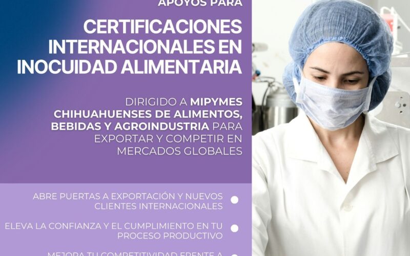 Invita Estado a MiPyMEs agroindustriales a programa de certificación internacional en inocuidad alimentaria
