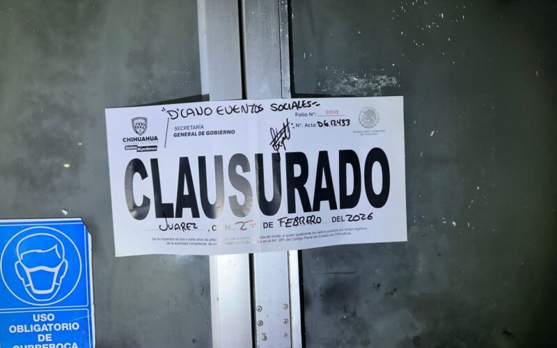 Realiza Gobernación Estatal 377 inspecciones y clausura 6 establecimientos durante la última semana