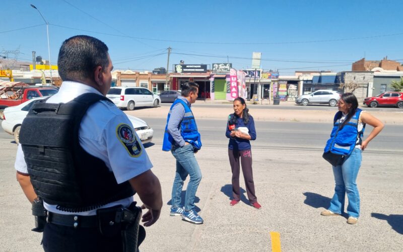 Colabora Policía Municipal con comerciantes de Jardines de Oriente para mejorar la seguridad