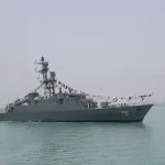 La fragata iraní hundida por Estados Unidos