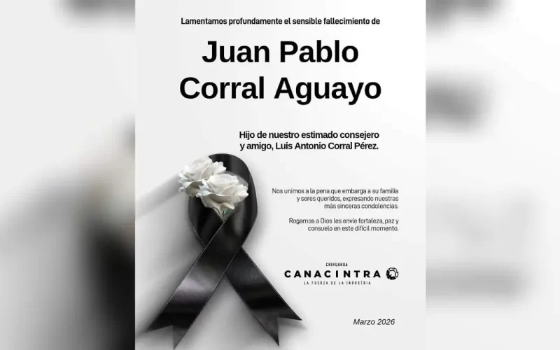 Fallece Juan Pablo Corral, hijo del empresario Luis Antonio Corral