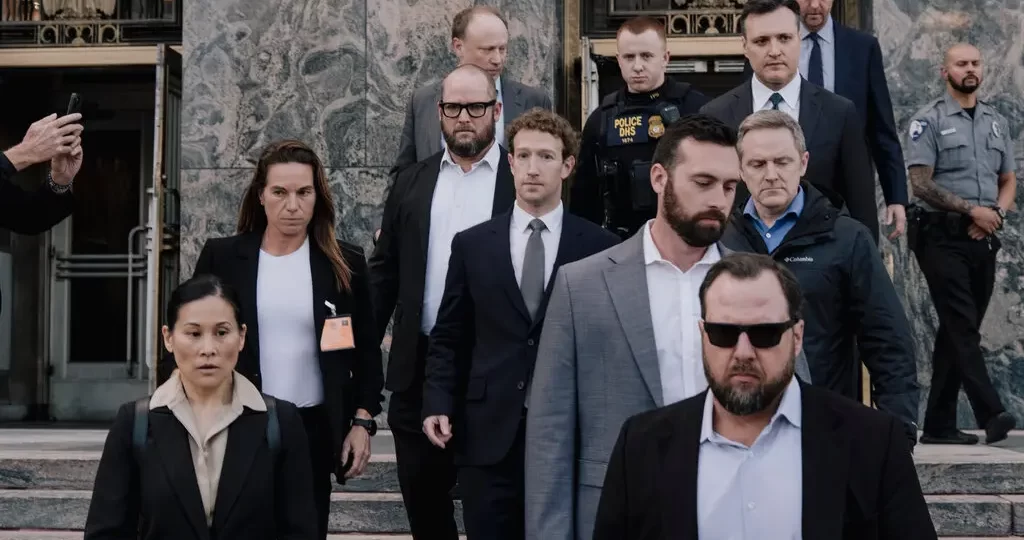 El presidente y director ejecutivo de Meta, Mark Zuckerberg, en el Tribunal Superior de Los Ángeles el mes pasado.Credit...Mark Abramson para The New York Times