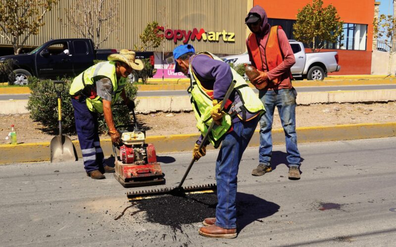Atendió Municipio más de mil 600 baches del 9 al 13 de marzo