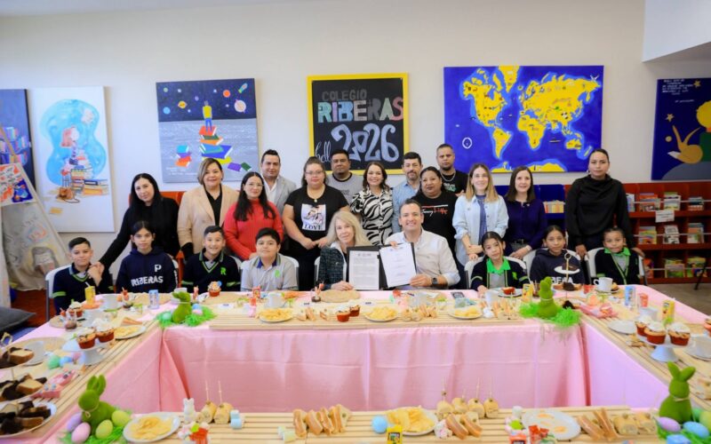 Firma Marco Bonilla convenio con Promesa Educativa para impulsar estudios de niños y jóvenes