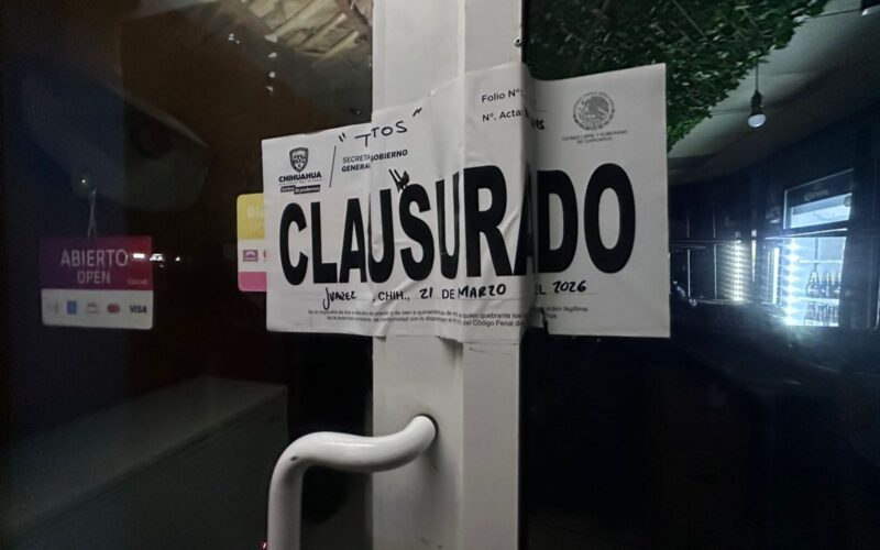 Realiza Gobernación Estatal 343 inspecciones y clausura 8 establecimientos durante la última semana