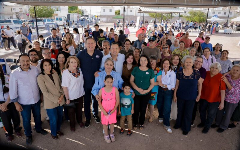 Cumple Marco Bonilla con vecinos de Jardines de Sacramento; estrenan el nuevo Parque la Ribereña