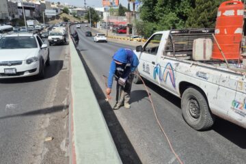 Trabaja Marco Bonilla por imagen urbana; finalizaron labores de pintura en La Cantera