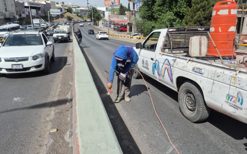 Trabaja Marco Bonilla por imagen urbana; finalizaron labores de pintura en La Cantera