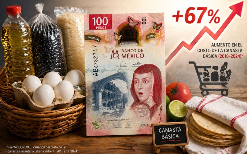 ¿Para qué alcanza con tu sueldo? Inflación en México provoca que comer sea 67% más caro que hace 8 años