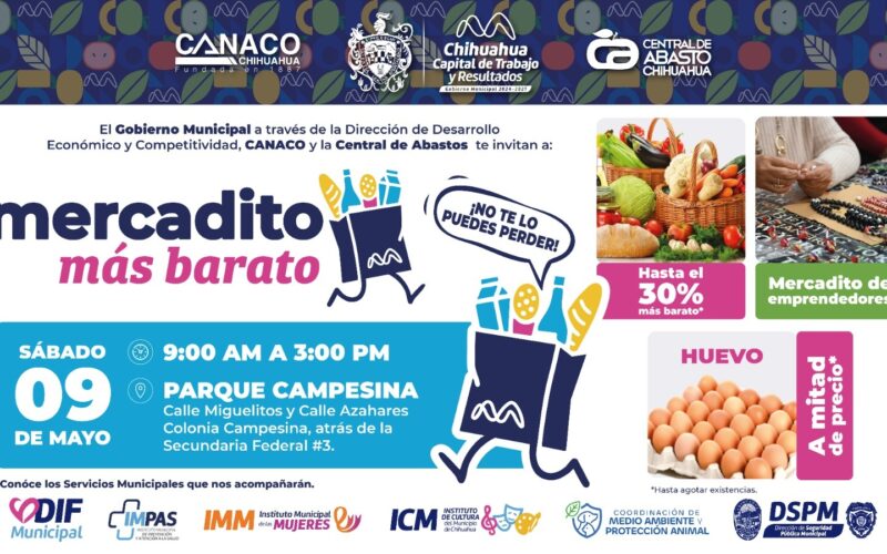 «Mercadito Más Barato” ahora en la colonia Campesina