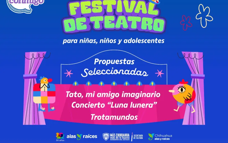 Anuncia “Alas y Raíces” proyectos seleccionados para el Festival de Teatro para Niñas, Niños y Adolescentes 2026