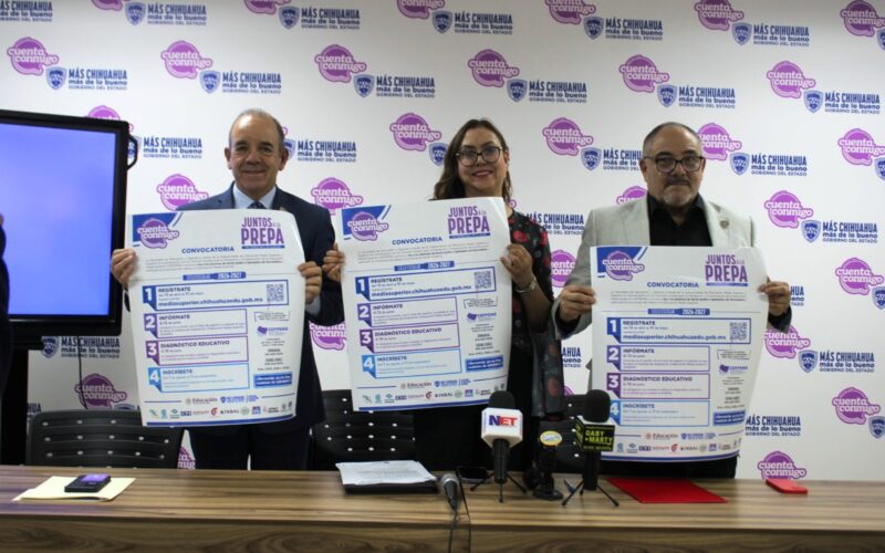 Presentan en Ciudad Juárez la convocatoria “Juntos a la Prepa. Mi Derecho. Mi Lugar”