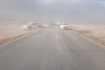 Frente frío 44 provocará fuertes vientos y tolvaneras en la entidad