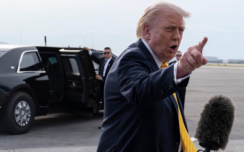 Trump amenaza con borrar a Irán si ataca buques de EU en Ormuz