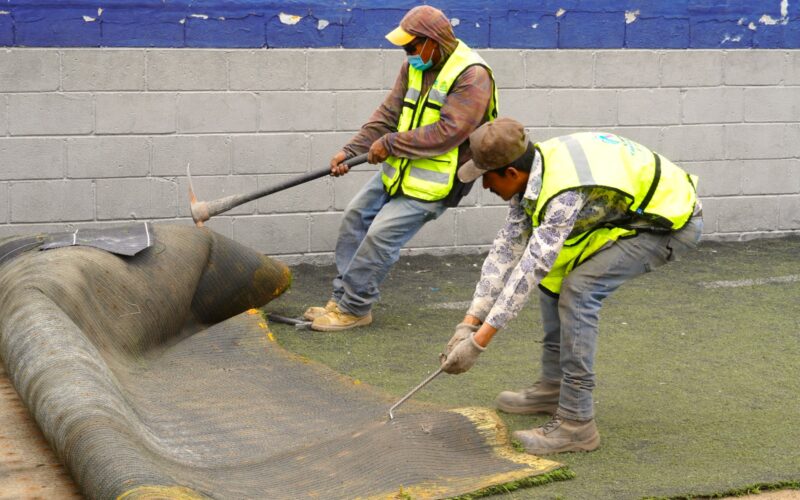 Arranca remodelación de canchas en la “Huerta Legarreta”