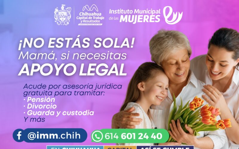 Invita Municipio a madres a conocer sus derechos: pensión alimenticia, custodia y apoyo legal