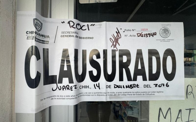 Realiza Gobernación Estatal 338 inspecciones y clausura 16 establecimientos durante la última semana
