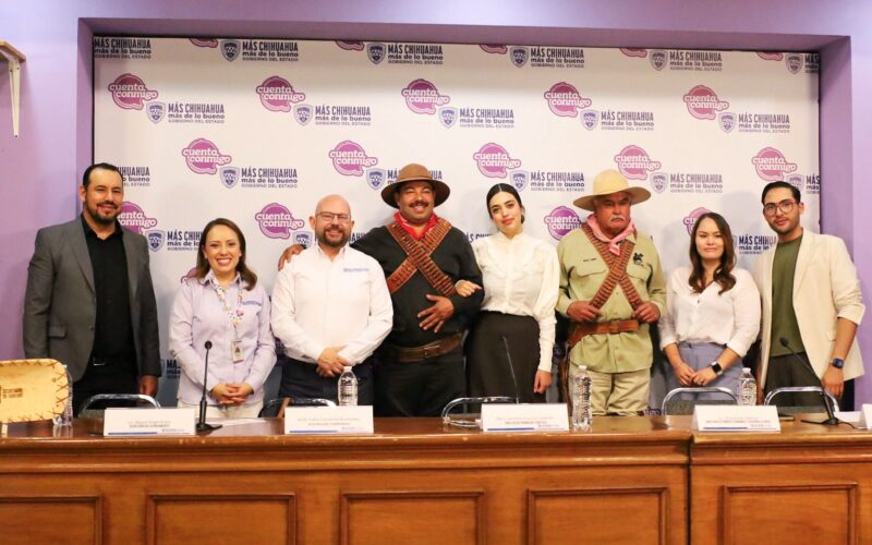 Invitan a la XVII escenificación de la boda de Luz Corral y Francisco Villa en Riva Palacio