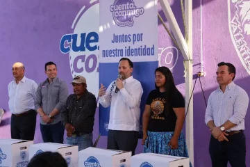 Lleva SPyCI apoyos alimentarios a familias indígenas de los asentamientos Oasis y Martín López