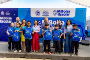 Apoya Marco Bonilla la economía de las familias: Mi Bolsa Escolar llegará a 287 primarias con mochilas y útiles