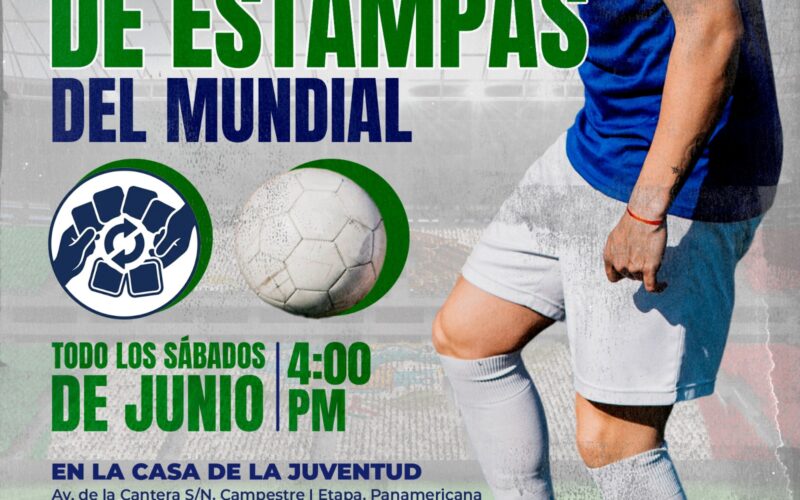 ¡Completa tu álbum del Mundial! Municipio invita a intercambiar estampas en la Casa de la Juventud