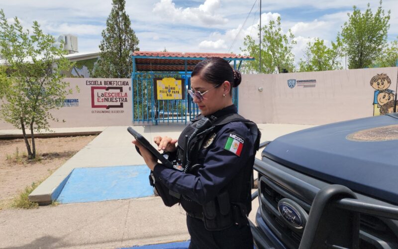 Refuerza Policía Municipal vigilancia en las escuelas durante periodo vacacional