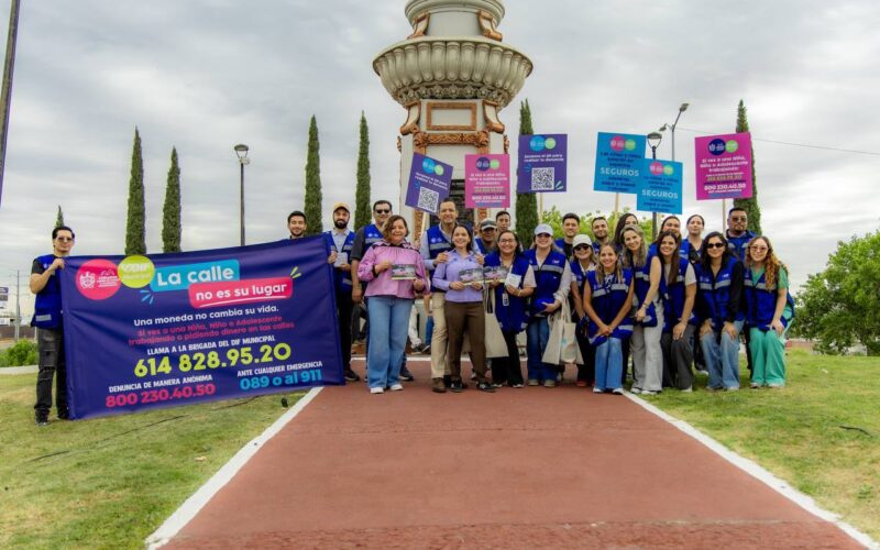 Cumple Marco Bonila con buen desarrollo de niñas y niños; realizan crucero para impulsar programa “La Calle No Es Su Lugar”