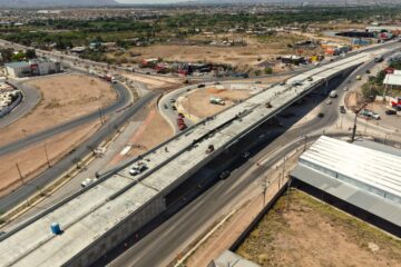 Avanza al 78% Paso Superior de la carretera Aldama y Fuerza Aérea; Marco Bonilla impulsa una mejor conectividad para la zona oriente