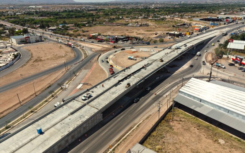 Avanza al 78% Paso Superior de la carretera Aldama y Fuerza Aérea; Marco Bonilla impulsa una mejor conectividad para la zona oriente