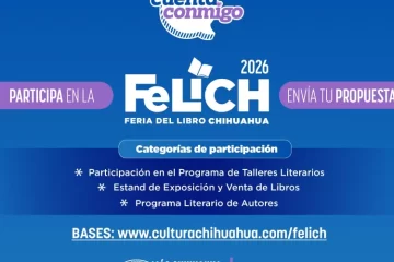 Invita Secretaría de Cultura a participar en la edición 2026 de la Feria del Libro de Chihuahua