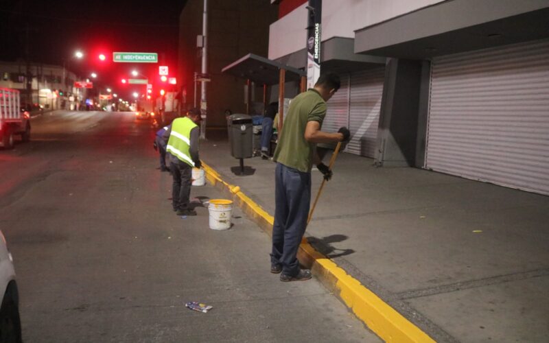 Refuerza Municipio limpieza y mantenimiento del Centro Histórico con operativo intensivo