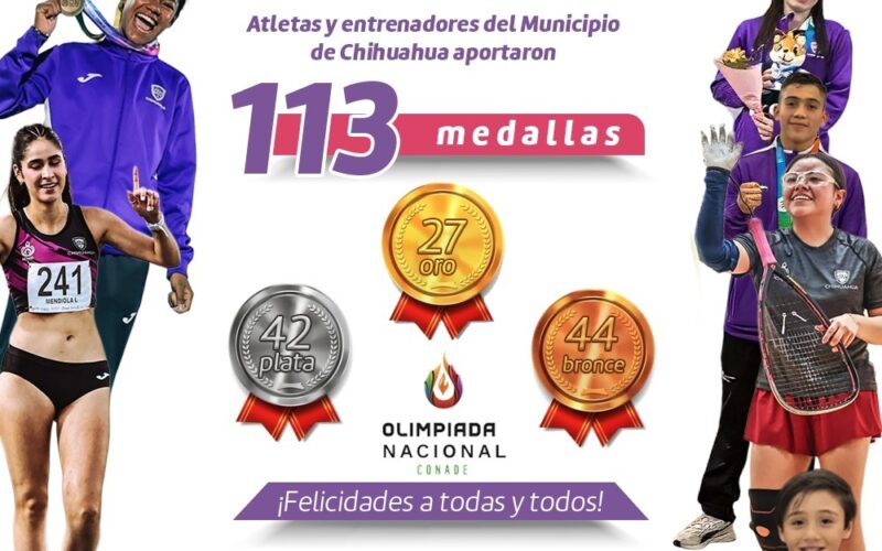 Atletas capitalinos destacan con 113 medallas en la Olimpiada Nacional 2026