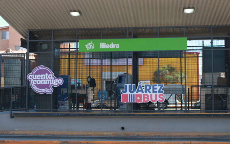 Brindará CAM Móvil del JuárezBus servicio en la estación Hiedra del BRT-1