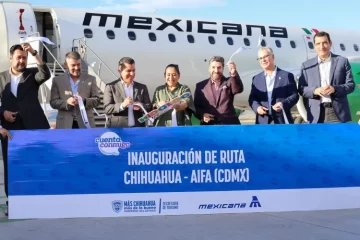 Inaugura Estado nueva ruta aérea Chihuahua – AIFA a través de Mexicana