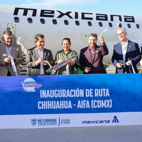Inaugura Estado nueva ruta aérea Chihuahua – AIFA a través de Mexicana