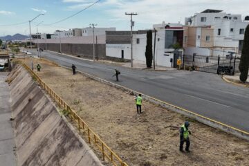 Trabaja Gobierno Municipal diariamente para mantener una buena imagen urbana en vialidades del norte de la Capital