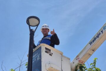 Refuerza Municipio modernización de alumbrado LED en parques del norte de la ciudad